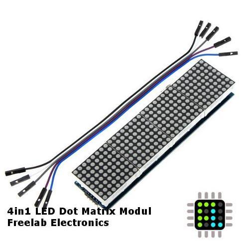 Up- 4In1 Led Dot Matrix Running Text Modul