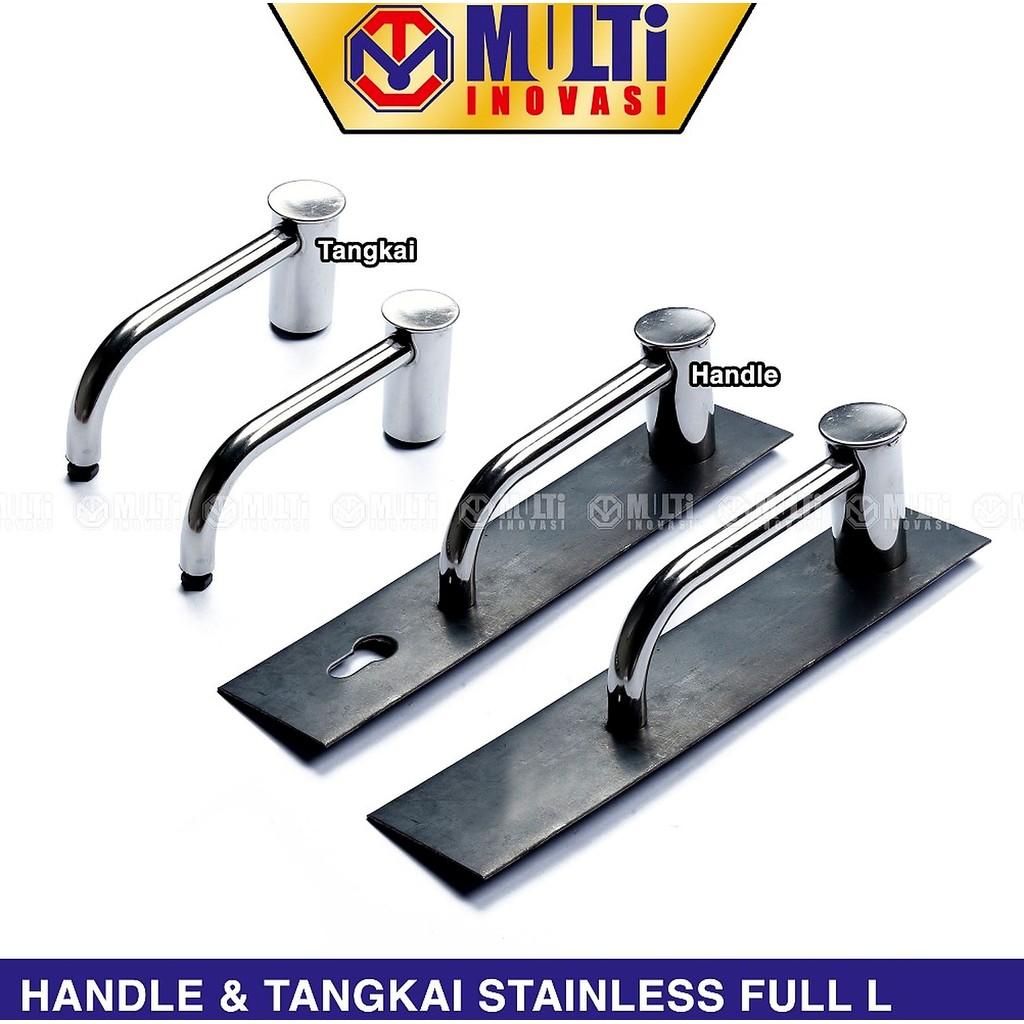 Handle Handel Tangkai Pintu Folding Gate Stainless Full L