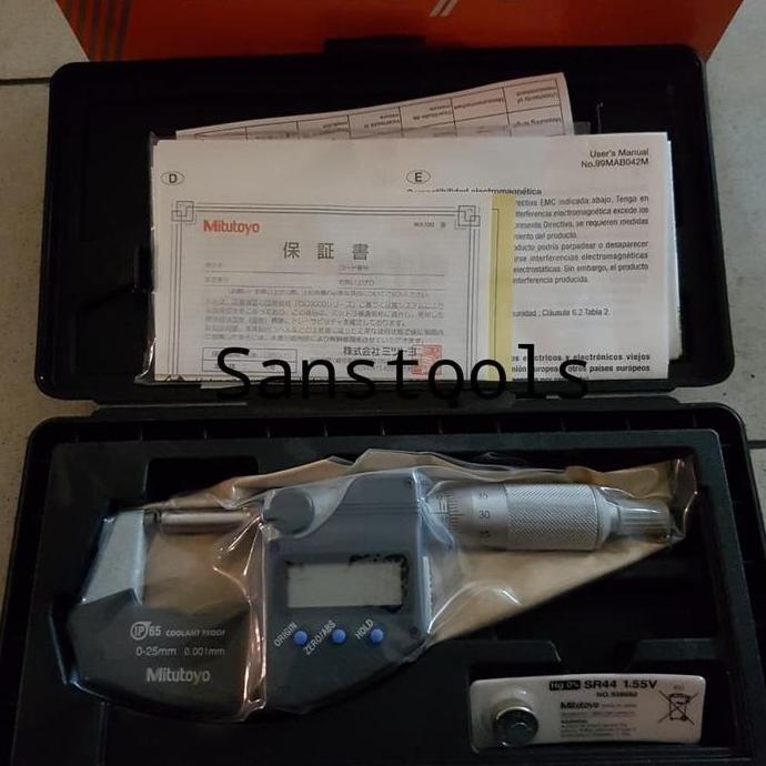 Mitutoyo 293-230-30 digital outside micrometer 0-25mm mikrometer Japan