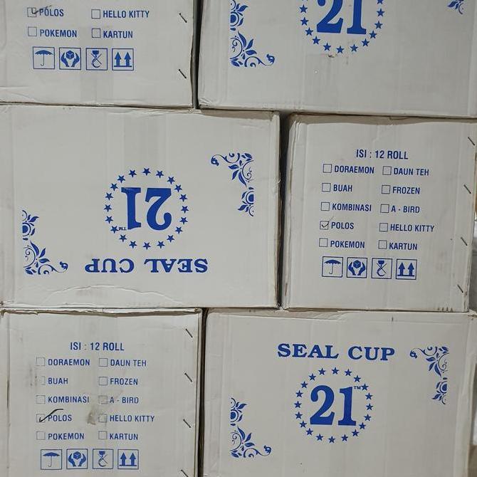 Mini- Isi 12Roll Cup Sealer Polos 1000Cup