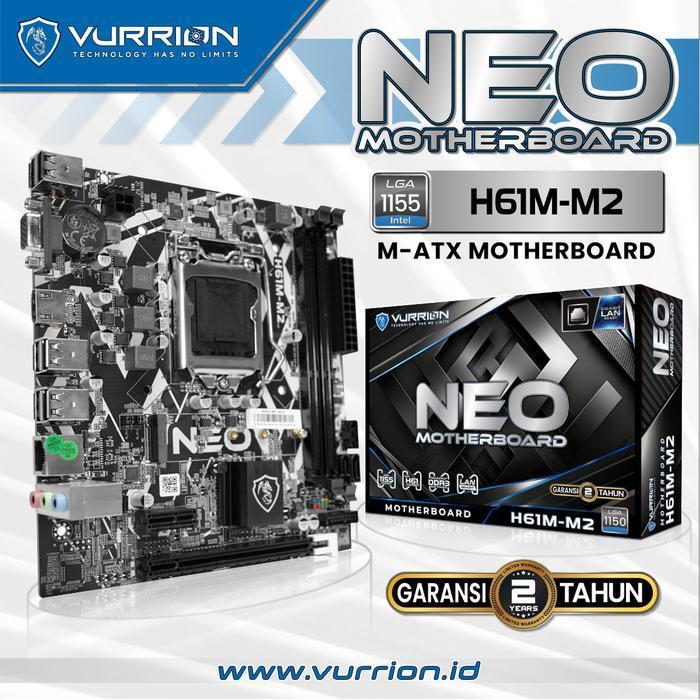 Motherboard Vurrion Essential H61M-D3H Lga 1155 Vurrion H61 Original Dan Terpercaya