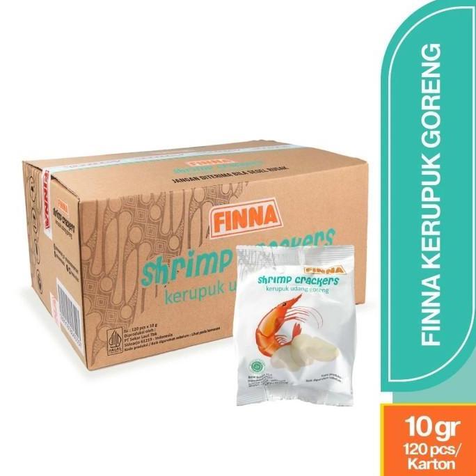 Kerupuk Udang Finna Matang 1Dus isi 120pack | Kerupuk Matang | Kerupuk Goreng | Kerupuk Finna | Finn
