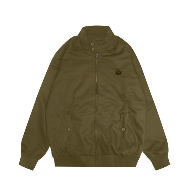 Predecessors Taf Harrington Jacket  Harymel Camel  Logo  Bordir  Casual Pria Kain Lembut Polyester W