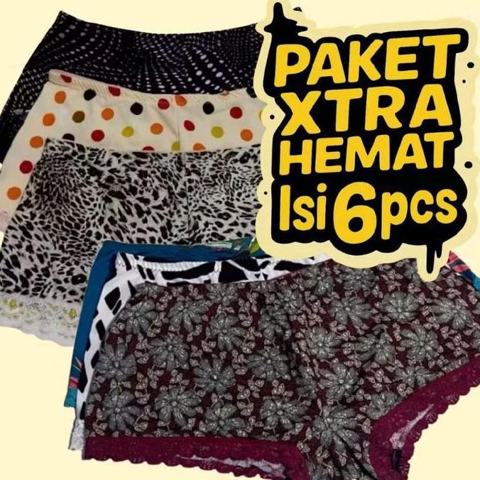 Promo 6-3 pcs | Cd Hotpants Viral / Cd Wanita Cd Juve Jumbo
