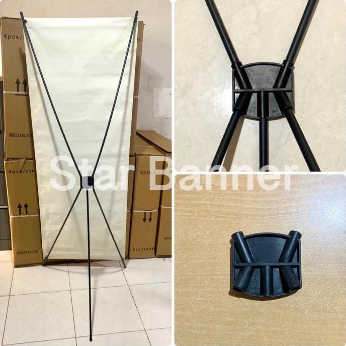 Pilihan - X Banner Besi 60X160 | Rangka X Banner