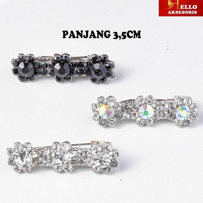 Bros Hijab Panjang / pashmina / Kerudung / Bros Peniti /  model bulat empat (C 3110)