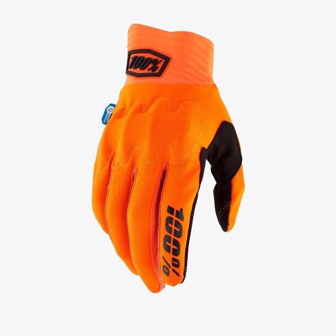 Glove 100% Cognito Fluo Orange Black / Gloves 100% ORIGINAL