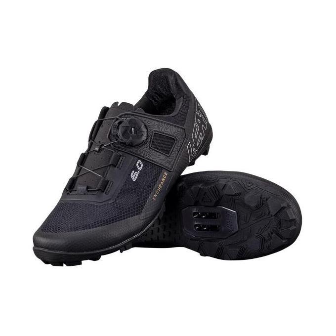 SHOES / SEPATU LEATT MTB 6.0 CLIP ENDURANCE PRO - BLACK
