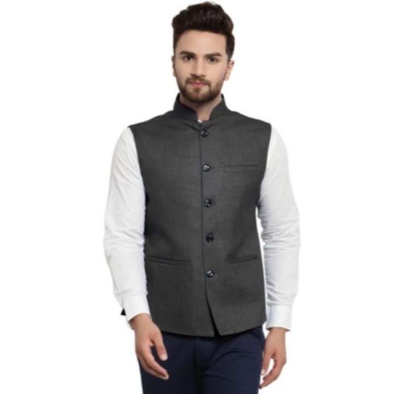 Promo Rompi Pakistan Pria Muslim / Rompi Kurta Majelis Sholat Polos Bahan Jas Full Puring