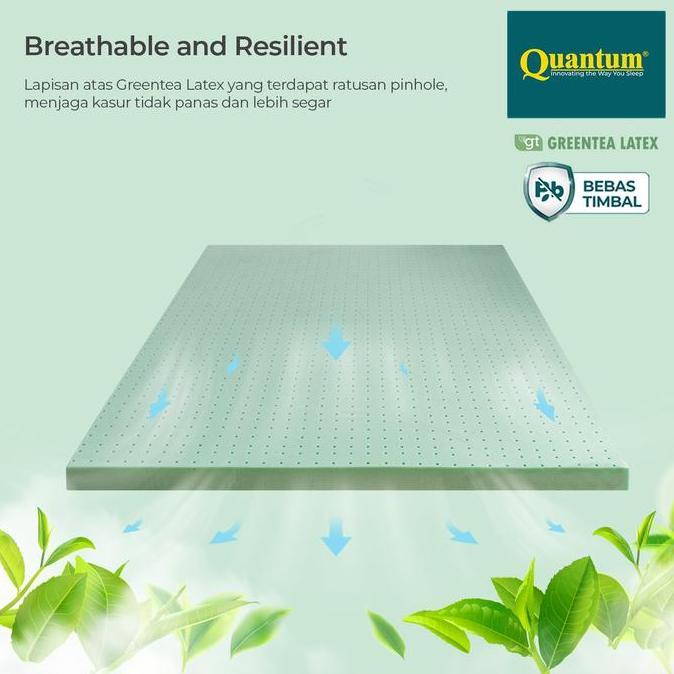 Allthebest- Quantum Kasur Orthopedic Posture Master Greentea Latex Virase - Spring Bed Springbed Ort