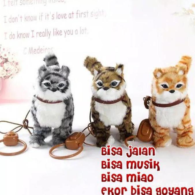 Boneka Mainan Kucing Dan Doggy Dancing Musik Berjalan Dan Dancing Boneka Baby Shark Anak Led