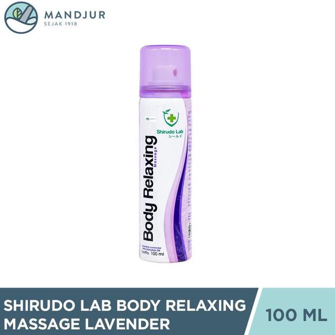 Shirudo Lab Body Relaxing Massage Spray Lavender 100 ml - Body Relaxant Relaksasi Otot