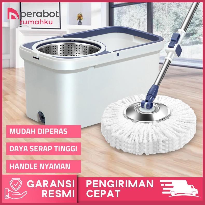 Perabot Rumahku Pel Lantai Peras Otomatis Pel Pelan 2307 - Ultra Mop Aclima Pelan Lantai Spin Mop Pe