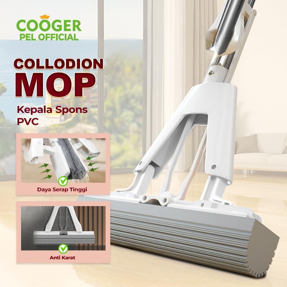 COOGER Sponge Mop 33cm Alat Pel Lantai Spons Ultra Mop Spongy  Pel Lantai Karet /Alat Pel Tarik Spon