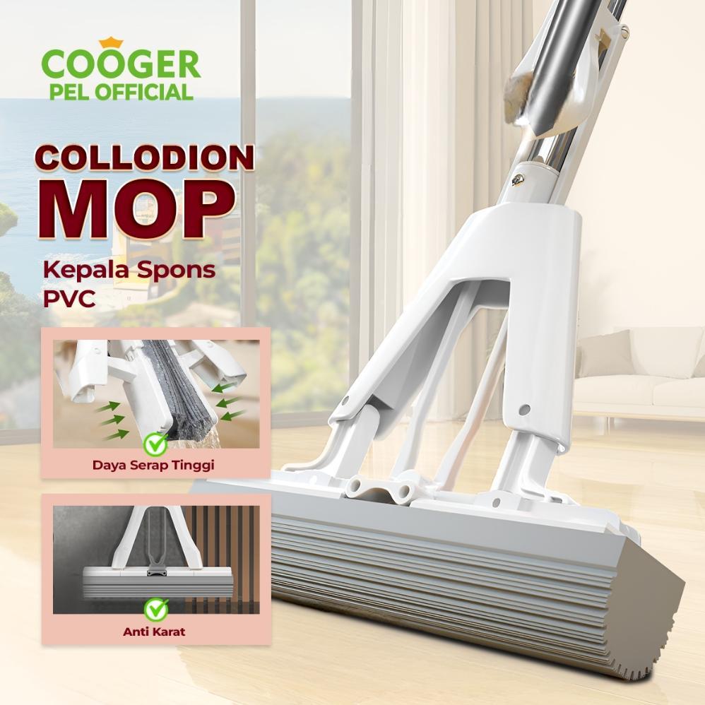 COOGER Sponge Mop 33cm Alat Pel Lantai Spons Ultra Mop Spongy  Pel Lantai Karet /Alat Pel Tarik Spon