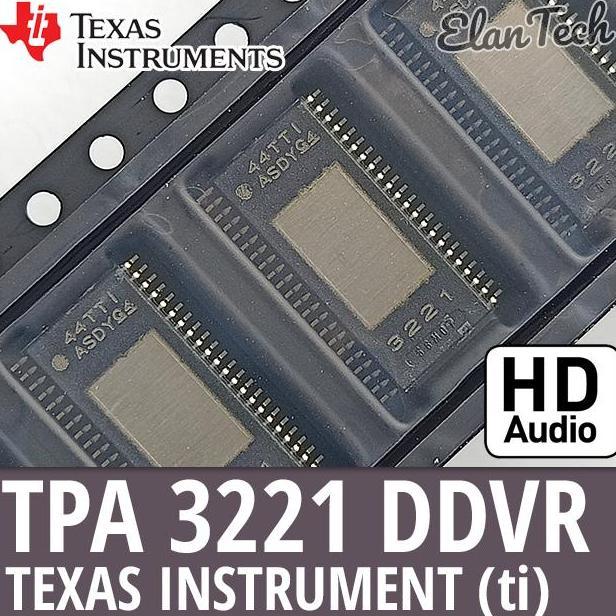 IC TPA3221 TEXAS INSTRUMENTS TI 100W STEREO 200W MONO HD-AUDIO CLASS-D AMPLIFIER TPA3221DDVR TPA 322