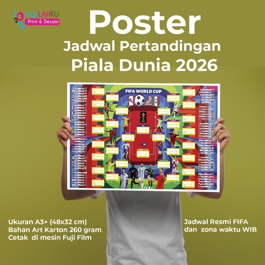 Poster Jadwal Piala Dunia Fifa World Cup 2026