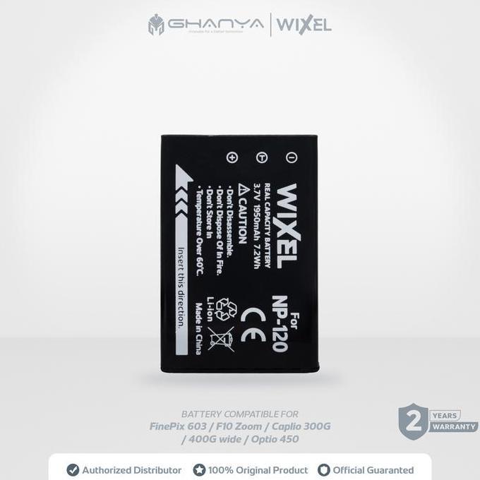 WIXEL Baterai Kamera NP-120 for FujiFilm FinePix 603 F10 F11 M603 Zoom Contax Tvs Digital Pentax Opt