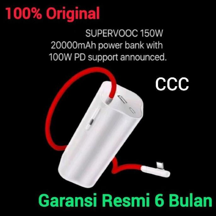 OPPO Power bank 150W 20000mAh CCC SUPERVOOC Super Fast Charger Original 100% Powerbank