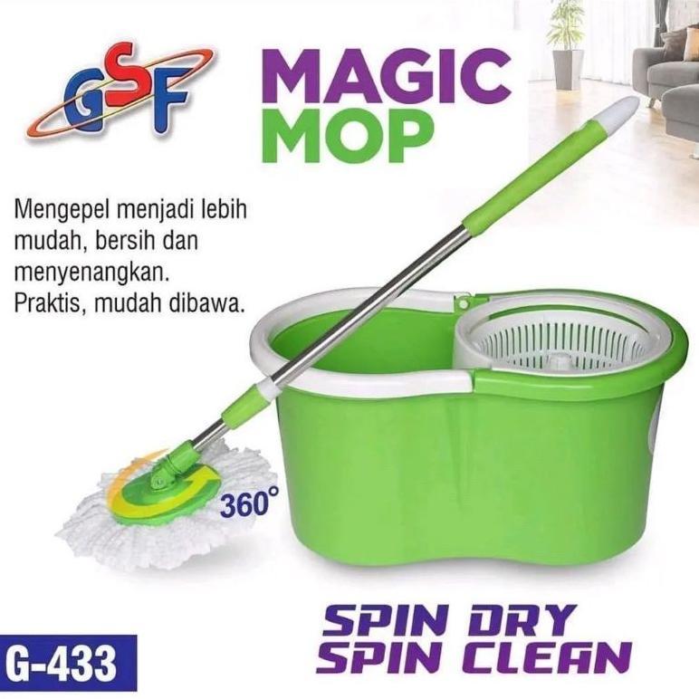 Super mop lantai spin mop alat pel gsf