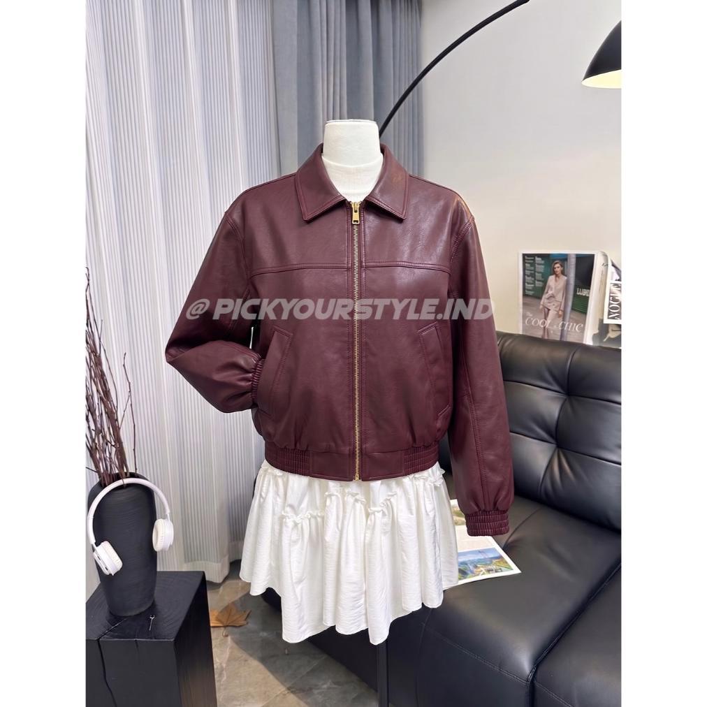 BIG SALE jaket kulit pria wanita leather jacket bershka jaket kulit bershka jaket leather jaket kuli