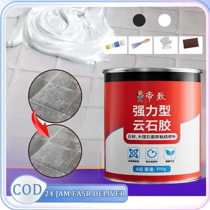 ADX 900g Lem Granit Lem Marmer Perekat Batu Alam Lem Keramik Instan Super Kuat Cepat Kering