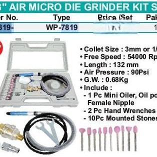 Wipro Air micro grinder kit gerinda botol tuner set bor mini angin