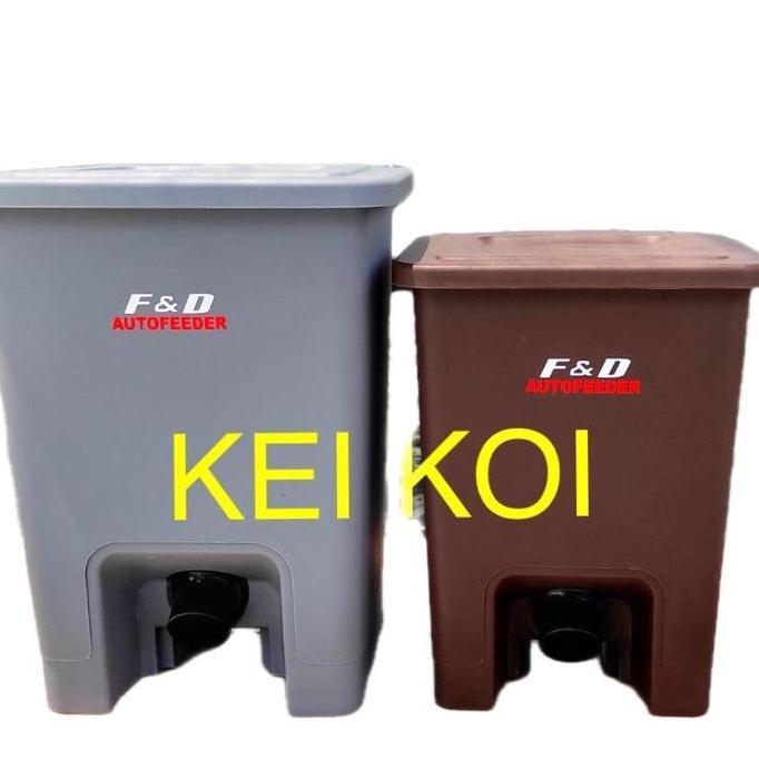 READYY Auto Feeder Autofeeder F&D 2 kg Coklat / Abu-abu