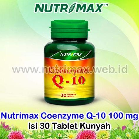 Nutrimax Coenzyme Q-10 100 mg Vitamin Antioksidan Coenzym/CoQ10/Co-Q10