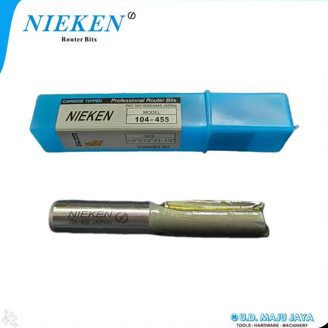 NIEKEN 104 455 - Router Straight Bit Mata Profil Lurus 13 mm