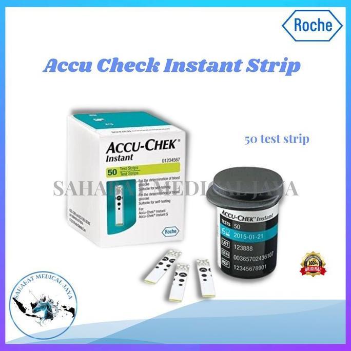 Strip Accu Chek Instant isi 50 / Strip Gula Darah Accu Chek /Instant