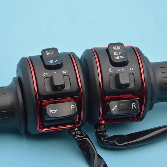 Throttel Throttle Gas Sepeda Motor Listrik Pedal Gas Tangan Tombol Motor