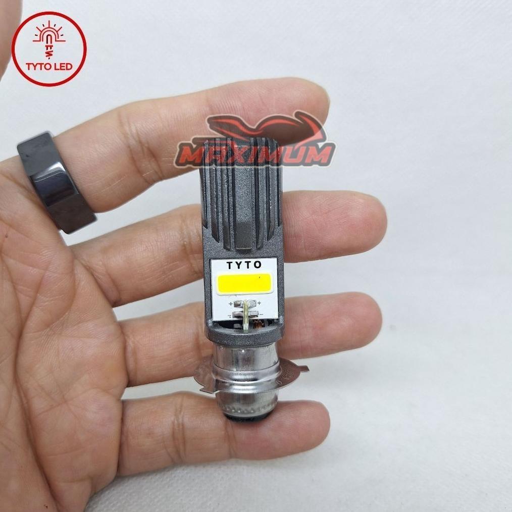 Lampu Depan LED Motor TYTO M2A Socket H5 Ac/Dc Dual Beam 8Watt Waterproof