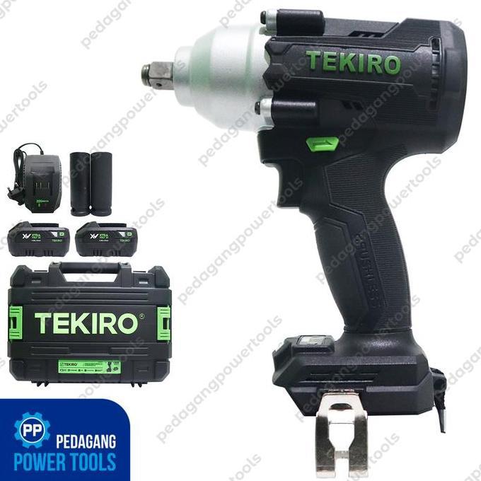 TEKIRO CD-IW2181 Cordless Impact Wrench 20V XV Brushless Mesin Bor Buka Baut 1/2" Cas Baterai