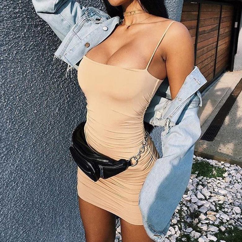HOT SALE CHERY DRESS BODYCON /KOREAN SQUARE MINI DRESS / DRES ELASTIS / DRES WANITA CANTIK / DRESS I