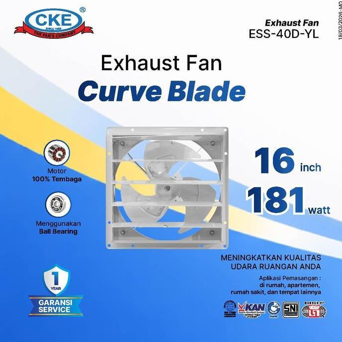 CKE Low Noise Eksos Fan ESS-40D 16 Inch Eksos Gedung