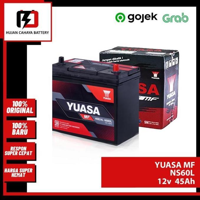 Aki Mobil YUASA MF NS60L / NS-60-L / NS 60L - Aki COROLLA ALTIS