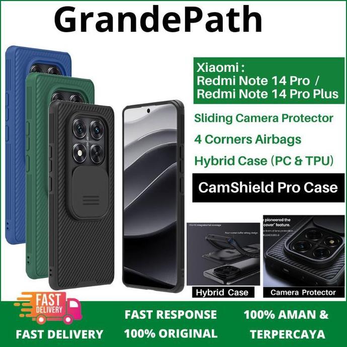 Case Xiaomi Redmi Note 14 Pro / 14 Pro Plus / Poco X7 (5G) NILLKIN CamShield Pro Slide Camera Casing