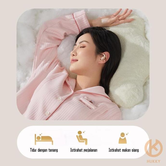 Hore- Hukky Zr3 Headset Bluetooth Earphones Tws Sleepbuds Mini Invisiable - Ponsel Bass Microphone, 