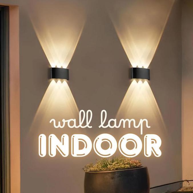 Wall Lamp Lampu Hias Dinding Indoor Dua Arah Minimalis Warm White LED Wall Sconces Modern Indoor Lam