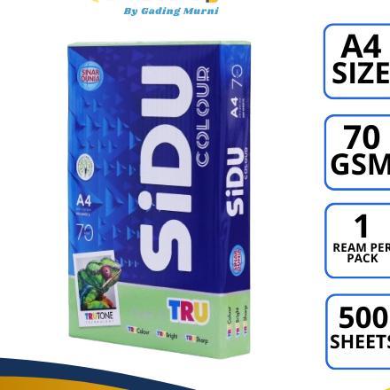 Kertas Hvs Warna Warni / Sidu Kertas Hvs A4 70Gsm Berwarna