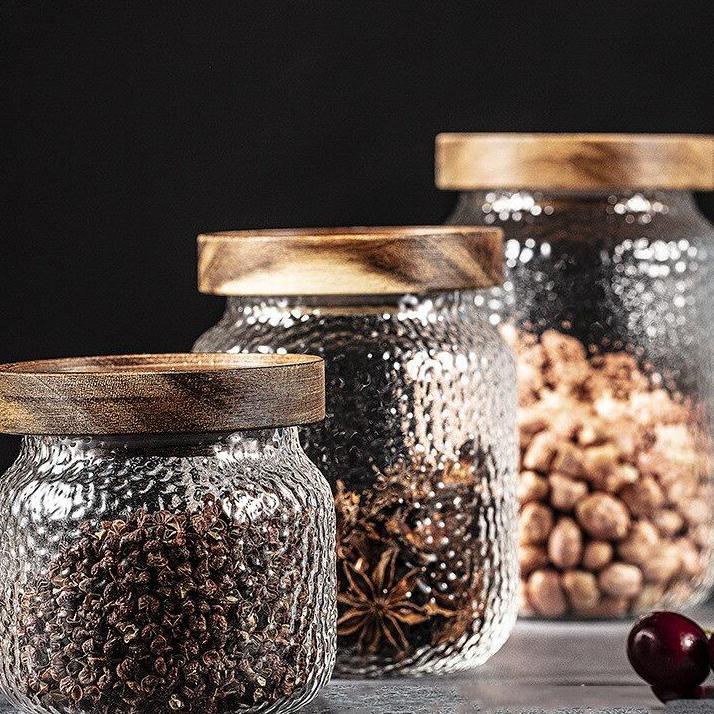 Toples Kaca Kedap Udara Toples Penyimpanan Makanan Glass Storage Jar Hc103
