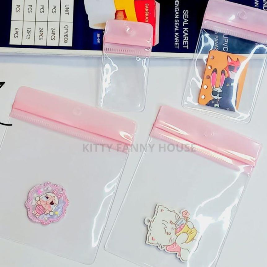 Plastik Ziplock Isi 100 Lembar  Pvc Bening Transparan/Plastik Ziplock Isi 100 Lembar  Pvc Bening Tra