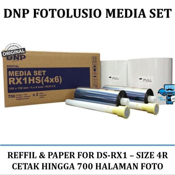 Media Set Refill dan Paper DNP Fotolusio for DS-RX1 Photobooth Printer