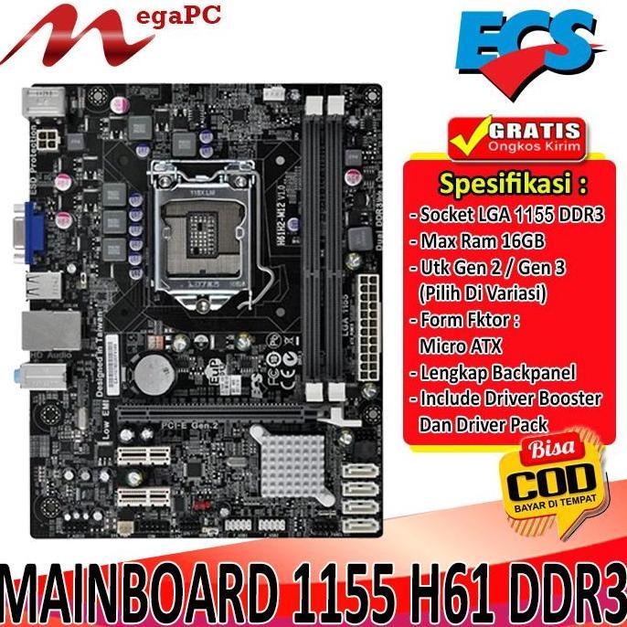 Rex- Motherboard Lga 1155 H61 Ddr Ecs