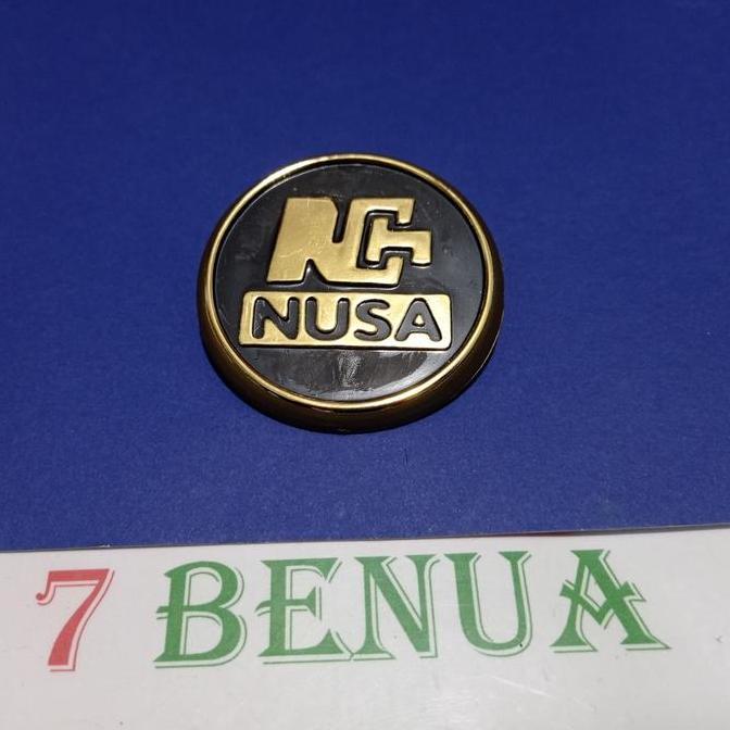 Parts- Emblem Logo Karoseri Nch Nusa Kijang Super/Grand Model Bulat Gold