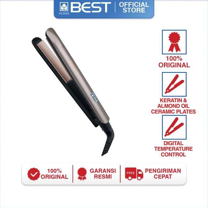 HAIR STRAIGHTENER REMINGTON S8540 CATOKAN RAMBUT. KERATIN PROTECT STRAIGHTENER