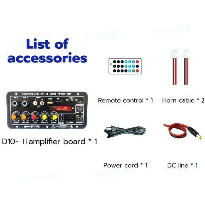 Amplifier Bluetooth 2000W Super Bass 12V 24V 220V Modul Power Amplifier Untuk Speaker Aktif Bass Man