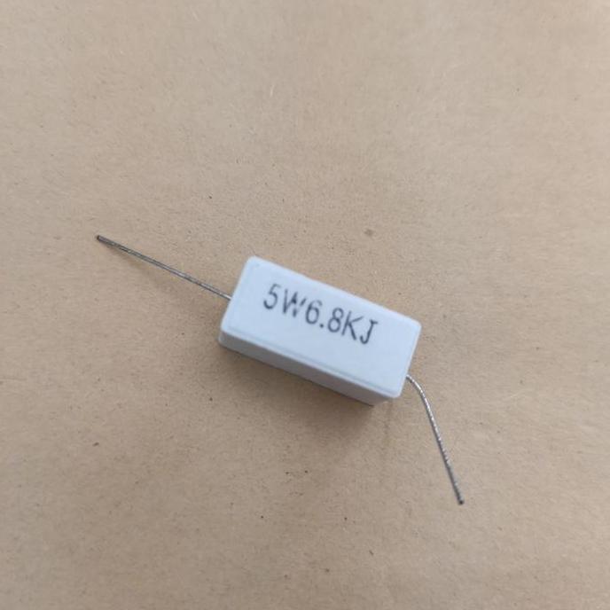 R 6.8K OHM 6.8 KOHM 6K8 5W 5WATT 5 WATT RESISTOR KAPUR PCMED