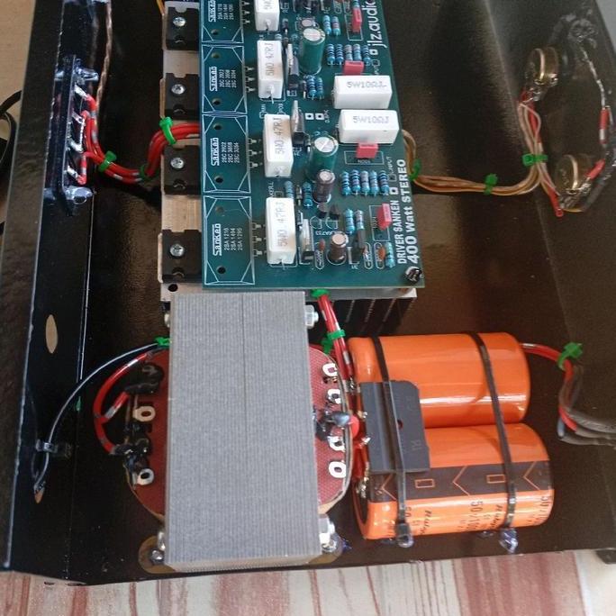 power amplifer 5amper ct 32 streo, driver 400whatx2. vinal 2 set kanan kiri